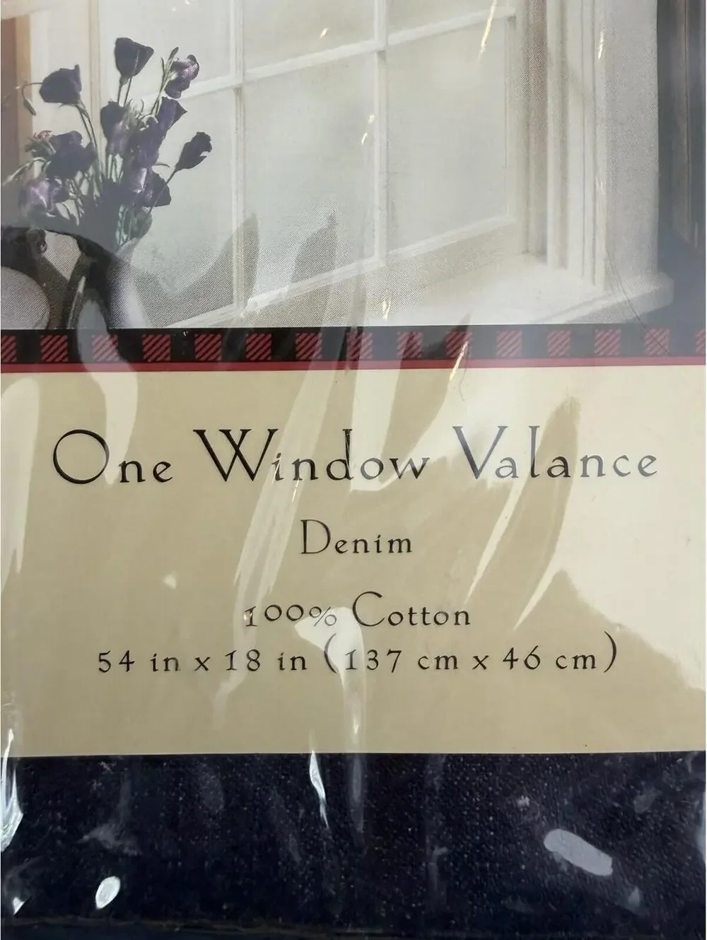 Woolrich Denim Valance 54X18 New In Package